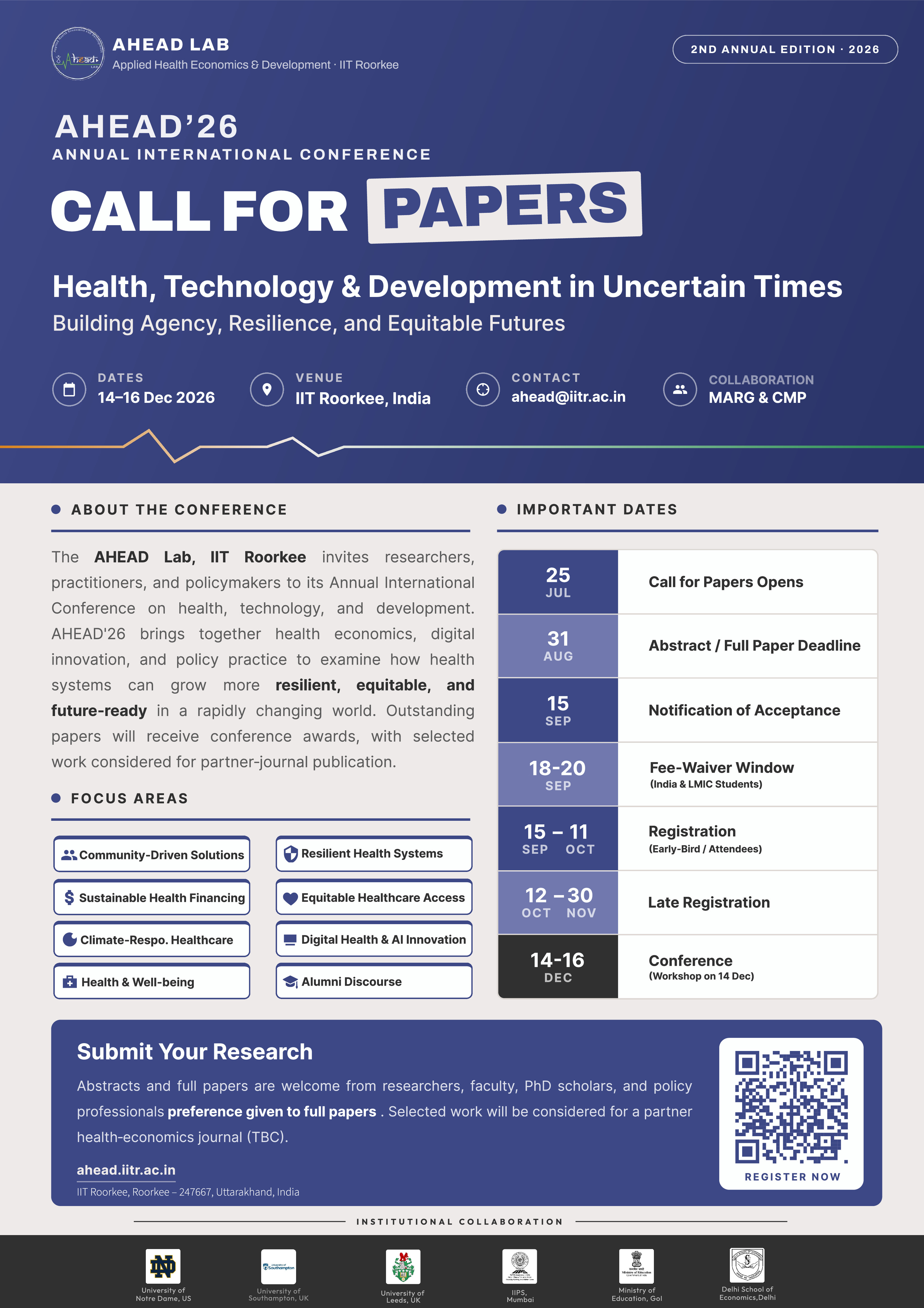 AHEAD'26 Call for Papers